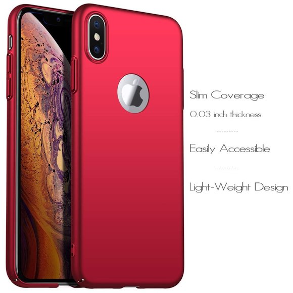 NEW iPhone Xs 10s Max Case Cover Slim Thin Red - Picture 6 of 10